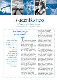 The Texas Triangle As Megalopolis