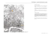 Site Analysis - Location & Development Context