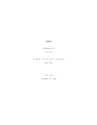 BATMAN Screenplay by Sam Hamm Based on the Character Created By