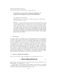 Constraints on Secondary Eclipse Probabilities of Long-Period Exoplanets from Orbital Elements