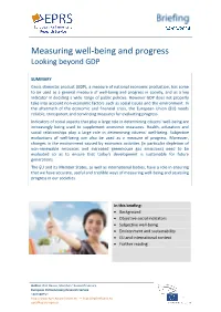 Measuring Well-Being and Progress: Looking Beyond