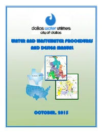 Water and Wastewater Procedures and Design Manual