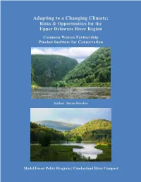Adapting to a Changing Climate: Risks & Opportunities for the Upper