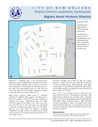 Algiers Point Historic District