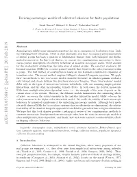 Arxiv:1810.05368V2 [Q-Bio.PE] 20 Feb 2019 a Rusaeemergent, Are Groups Mal .Introduction 1