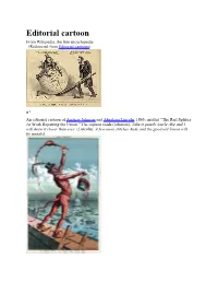 Editorial Cartoon from Wikipedia, the Free Encyclopedia (Redirected from Editorial Cartoons)