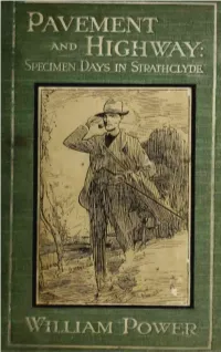Pavement and Highway: Specimen Days in Strathclyde