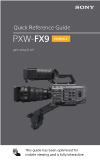 PXW-FX9 Version 2