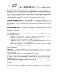 Three Sisters Gallery Call for Submissions