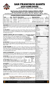 07-20-2018 Giants Game Notes