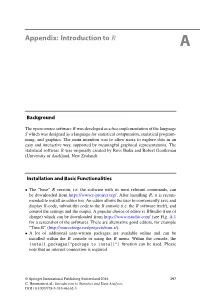 Appendix: Introduction to R A