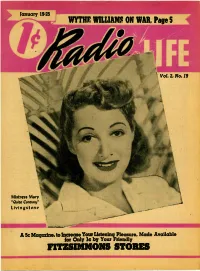 Fitzsimmons Stores January 19, 1941 Page 2 Radio Life