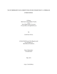 Use of Impression Management Strategies in Response to a Feedback