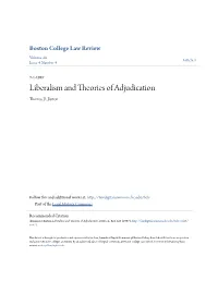 Liberalism and Theories of Adjudication Thomas D