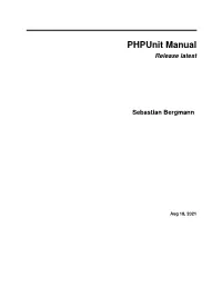Phpunit Manual Release Latest
