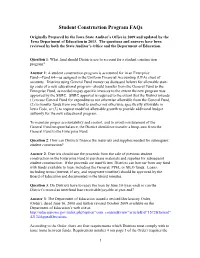 Student Construction Program Faqs