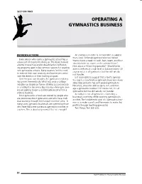 Operating a Gymnastics Business