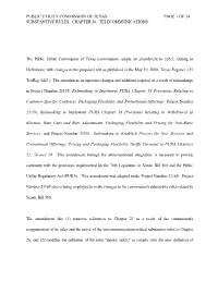 Public Utility Commission of Texas Page 1 of 54 Substantive Rules