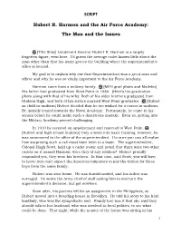 SCRIPT Hubert R. Harmon and the Air Force Academy: the Man and the Issues