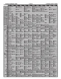 Sunday Morning Grid 11/29/15 Latimes.Com/Tv Times