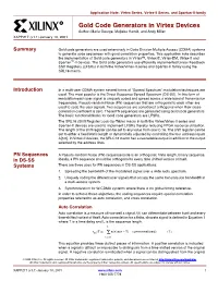 XAPP217 "Gold Code Generators in Virtex Devices" V1.1