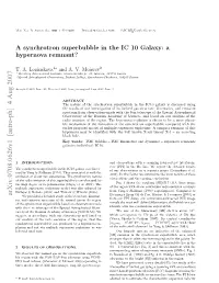 A Synchrotron Superbubble in the IC 10 Galaxy: a Hypernova Remnant?
