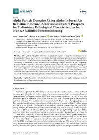 Alpha Particle Detection Using Alpha-Induced