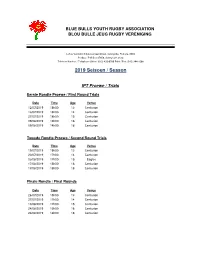 BBYRA Fixtures with Trial Dates 2019 Ver 3