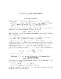 Be a Smooth Manifold, and F : M → R a Function