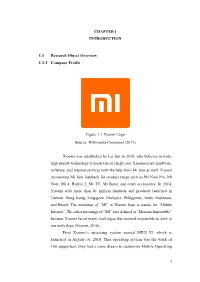 Figure 1.1 Xiaomi Logo Source: Wikimedia Commons (2017)