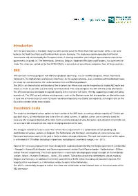 Introduction 3RX Investment Costs