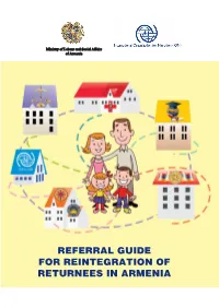 Referral Guide for Reintegration of Returnees