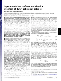 Supernova-Driven Outflows and Chemical Evolution of Dwarf Spheroidal Galaxies