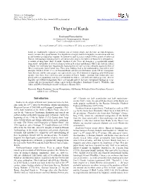 The Origin of Kurds
