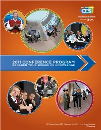 2011 Conference Program Broaden Your Sphere of Knowledge