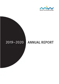 2019–2020 ANNUAL REPORT 2019–2020 Annual Report