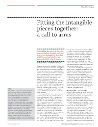 Fitting the Intangible Pieces Together: a Call to Arms