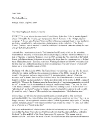 Josef Joffe the Default Power Foreign Affairs, Sept/Oct 2009 the False
