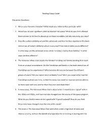 Reading Group Guide Discussion