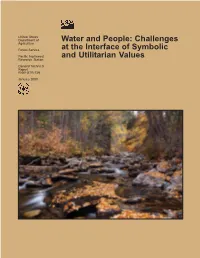 Water and People: Challenges at the Interface of Symbolic and Utilitarian Values