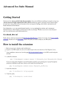 Advanced Seo Suite Manual Getting Started How to Install the Extension