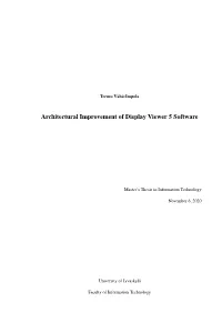 Architectural Improvement of Display Viewer 5 Software