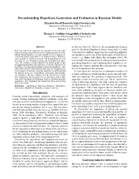 Deconfounding Hypothesis Generation and Evaluation In