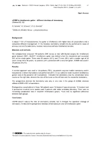 Open Access Cionm in Intrathoracic Goiter