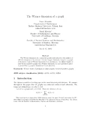 The Wiener Dimension of a Graph