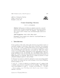 Coarse Homology Theories 1 Introduction