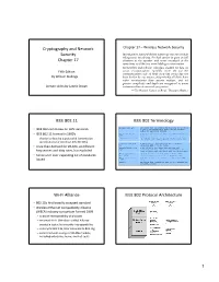 Cryptography and Network Security Chapter 17 IEEE 802.11