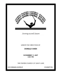 Program 11-11-2007 Booklet