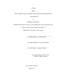 A Thesis Entitled Snps and Indels Analysis in Human Genome Using
