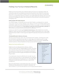 Finding Your Family in Notarial Records